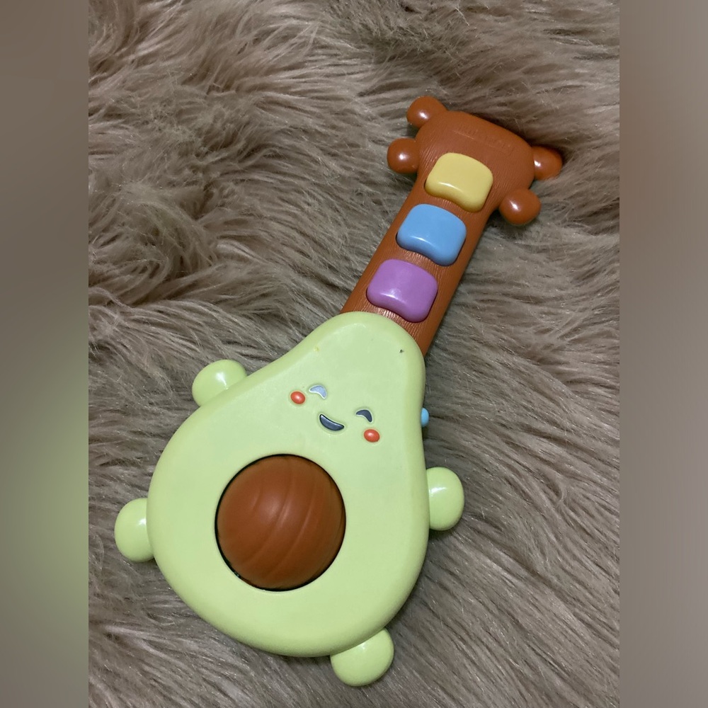 Like new Skip hop Musical Avocado guitar with Colorful Buttons